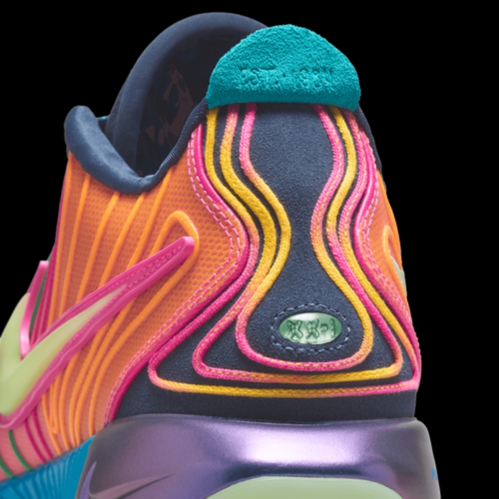 Nike Lebron XXI Men's Vapor Green / Laser Fuschia / Photo Blue - Picture 6 of 8